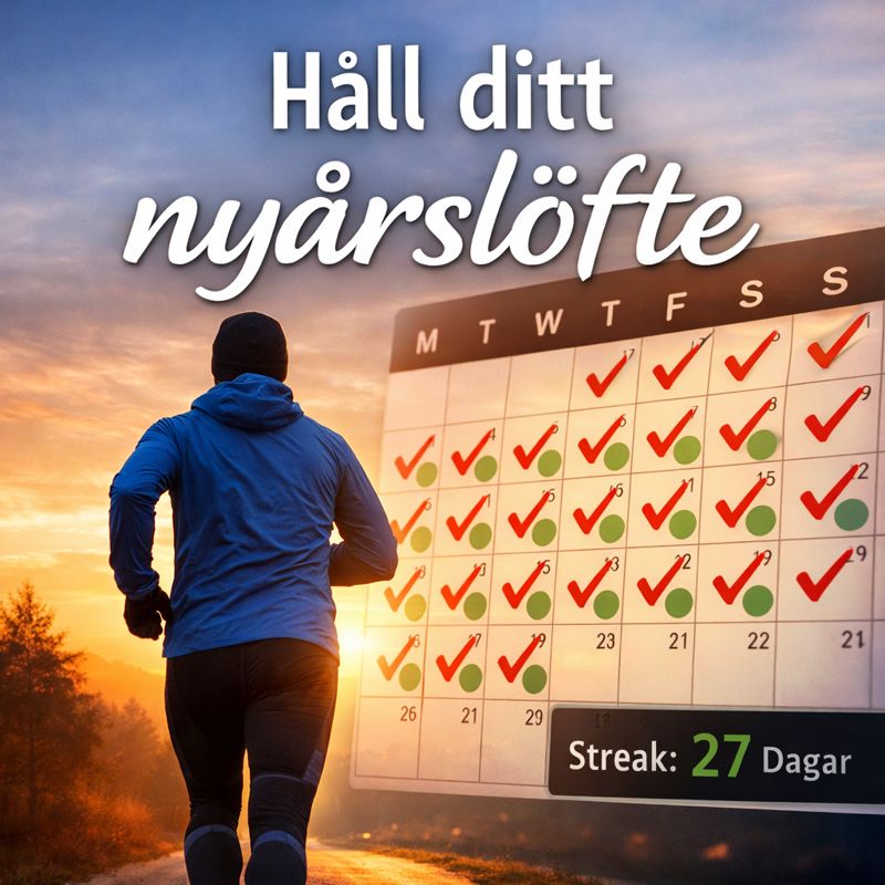 Nyårslöftet som faktiskt håller – skapa och behåll ditt nyårslöfte med runstreak